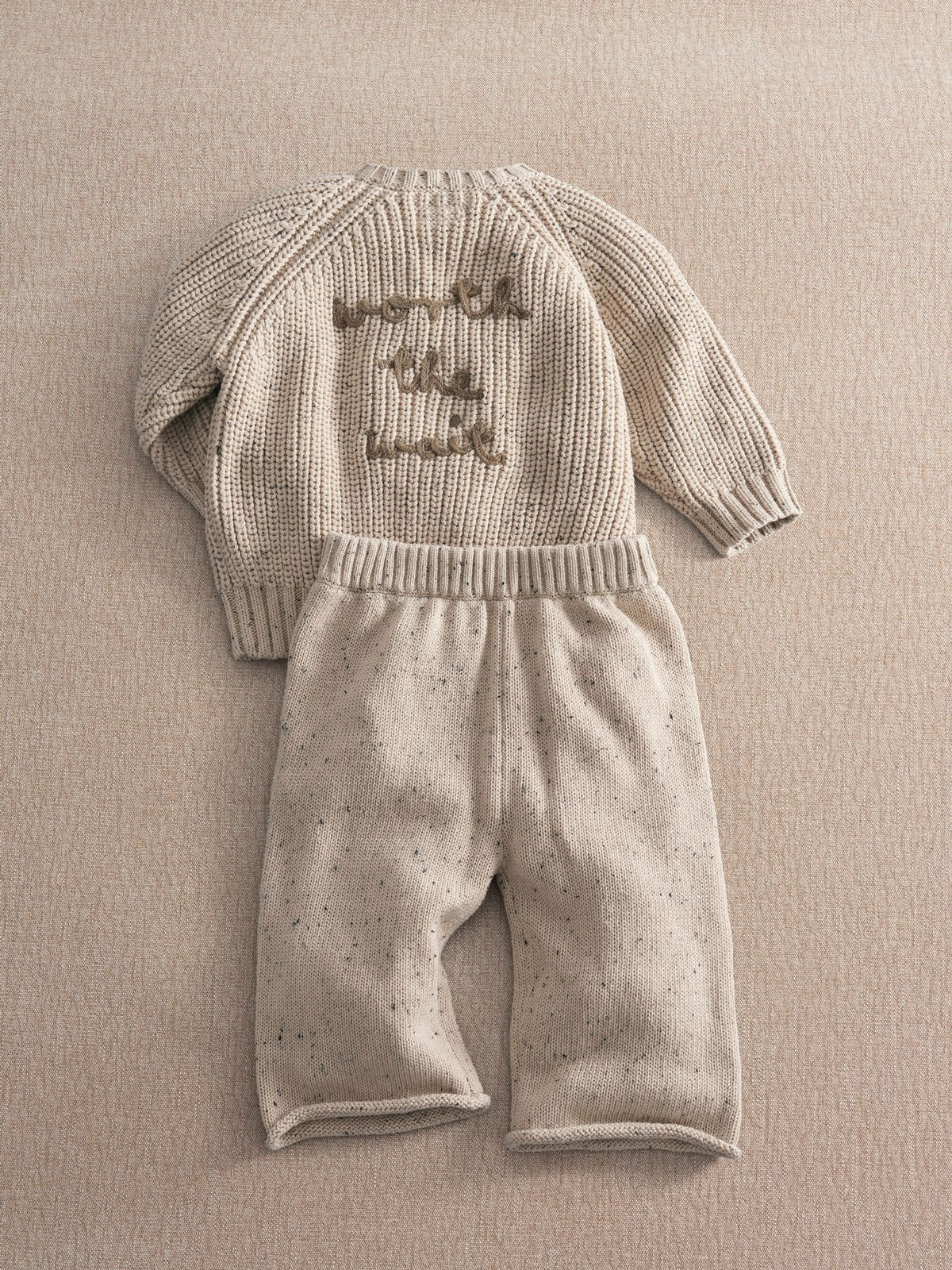 Mamas & Papas Brown Snail Knitted Jumper & Trousers Set