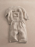 Mamas & Papas Brown Snail Knitted Jumper & Trousers Set