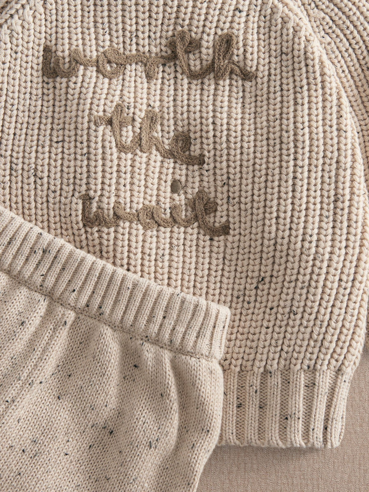 Mamas & Papas Brown Snail Knitted Jumper & Trousers Set