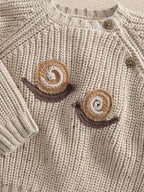 Mamas & Papas Brown Snail Knitted Jumper & Trousers Set
