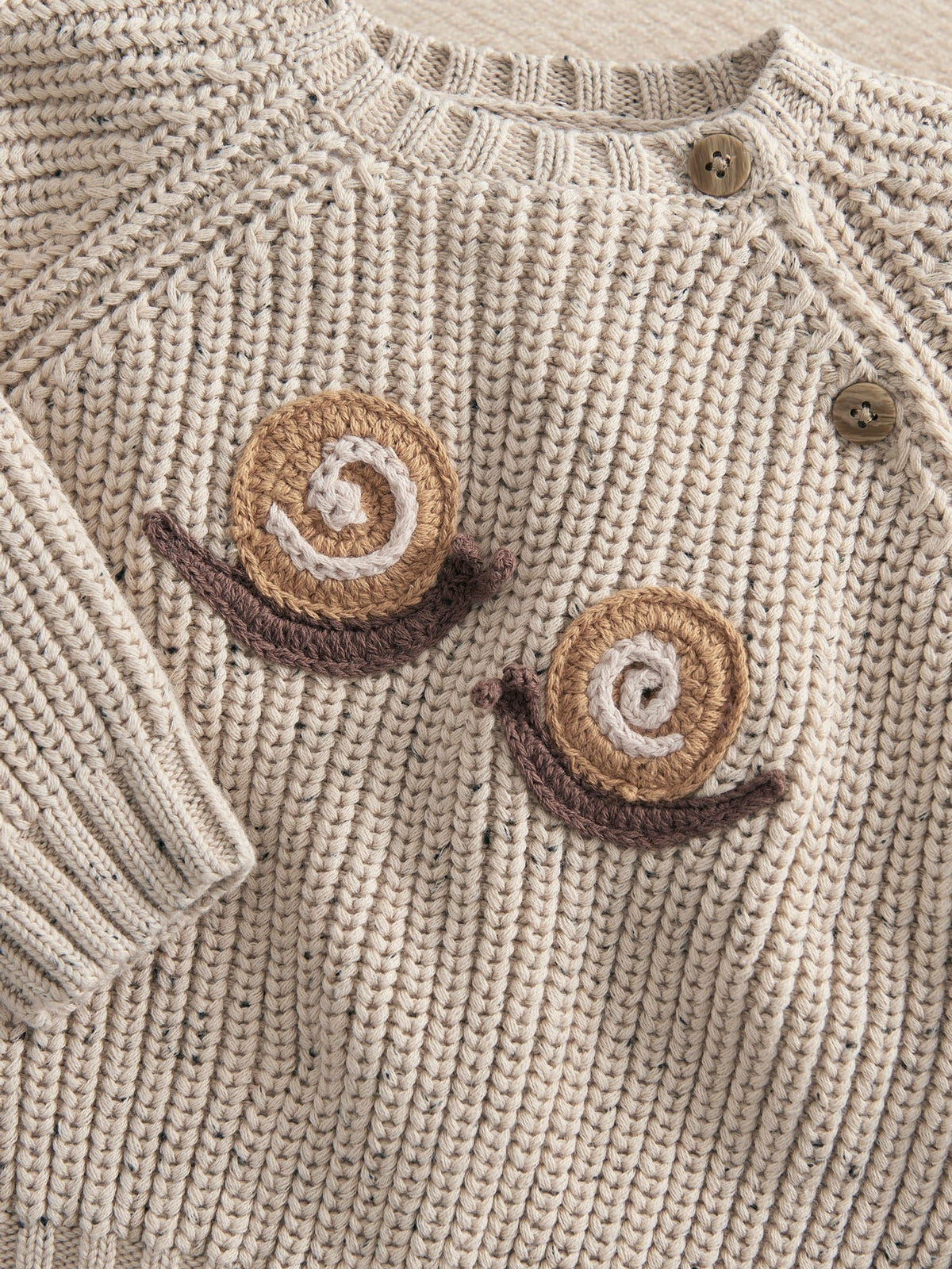 Mamas & Papas Brown Snail Knitted Jumper & Trousers Set