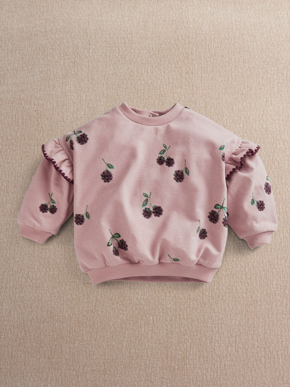 Mamas & Papas Pink Bramble Print Sweatshirt