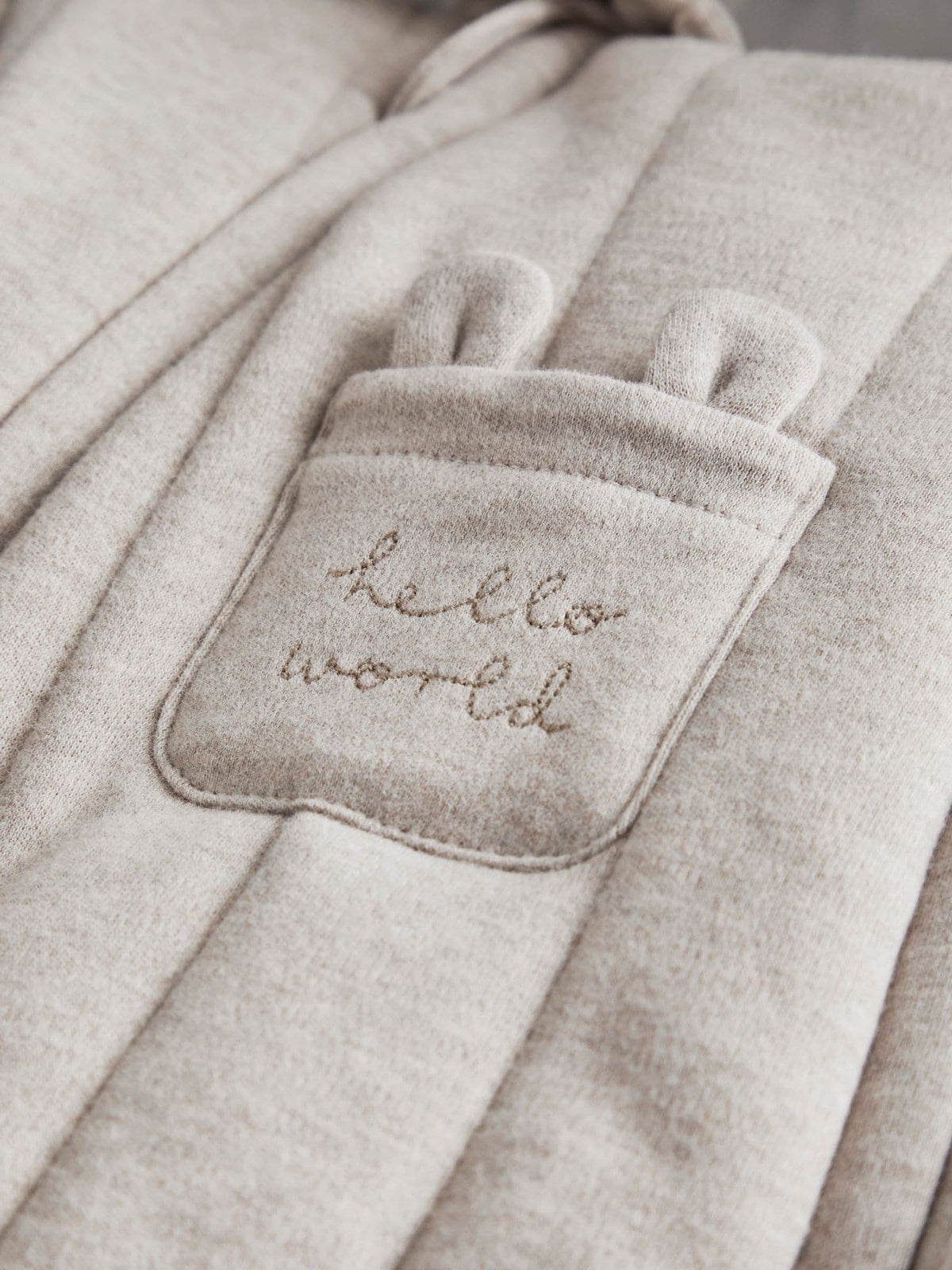 Mamas & Papas Brown Jersey Pramsuit