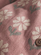 Mamas & Papas Pink Floral Knitted Romper