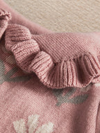 Mamas & Papas Pink Floral Knitted Romper
