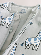 Green Giraffe 2.5 Tog Removable Sleeve Baby Sleep Bag