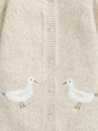 Mamas & Papas Brown Duck Knitted Romper