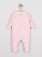 Emile Et Rose Pink Maisie All-In-One With Mock Bolero & Large Collar