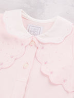 Emile Et Rose Pink Maisie All-In-One With Mock Bolero & Large Collar