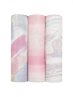 aden + anais Pink Large Silky Soft Muslin Blankets 3 Pack Florentine