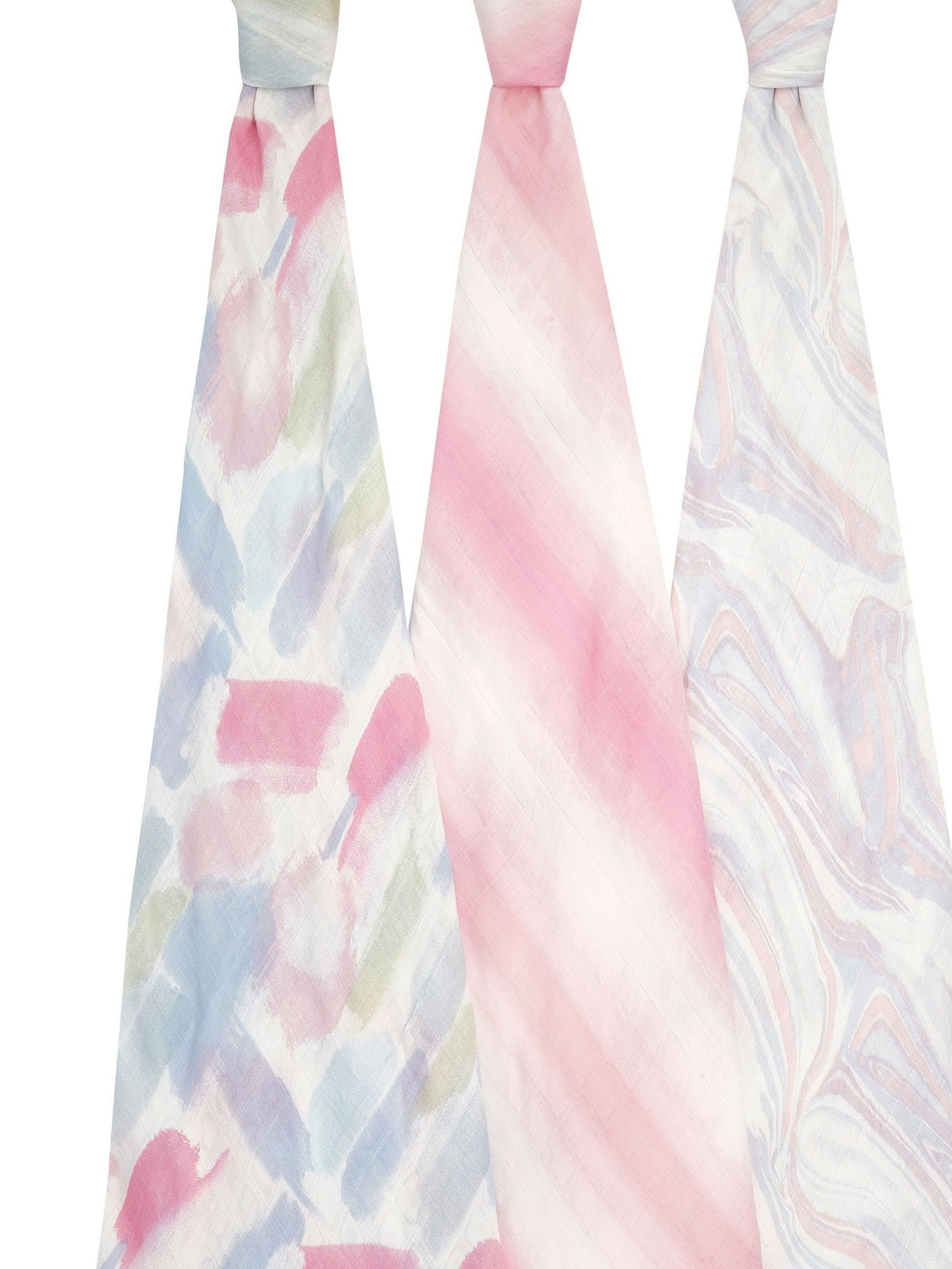 aden + anais Pink Large Silky Soft Muslin Blankets 3 Pack Florentine