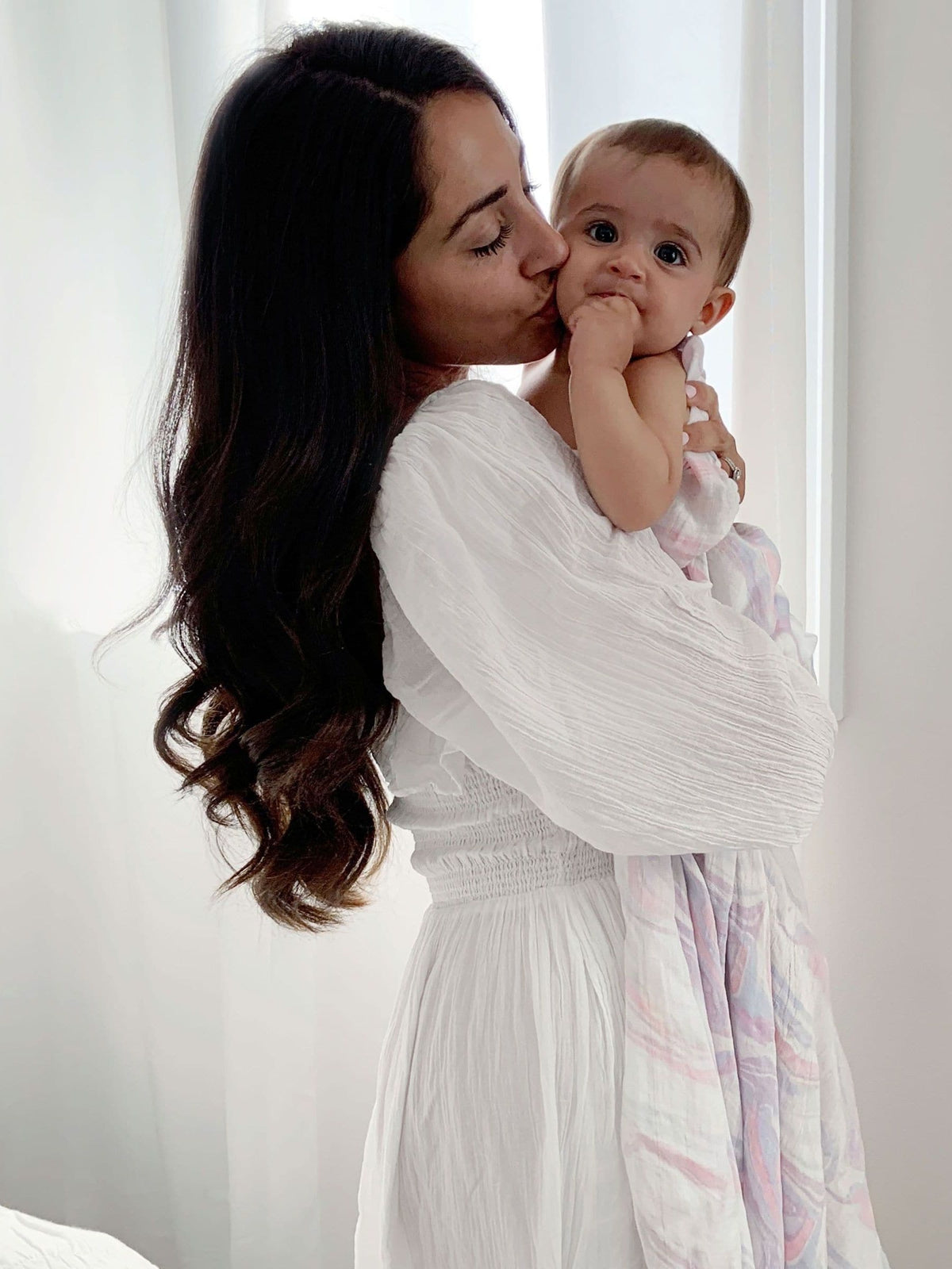 aden + anais Pink Large Silky Soft Muslin Blankets 3 Pack Florentine