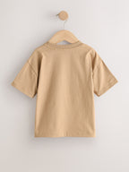Blue/Yellow Surf Short Sleeve Graphic T-Shirts 4 Pack (3mths-7yrs)