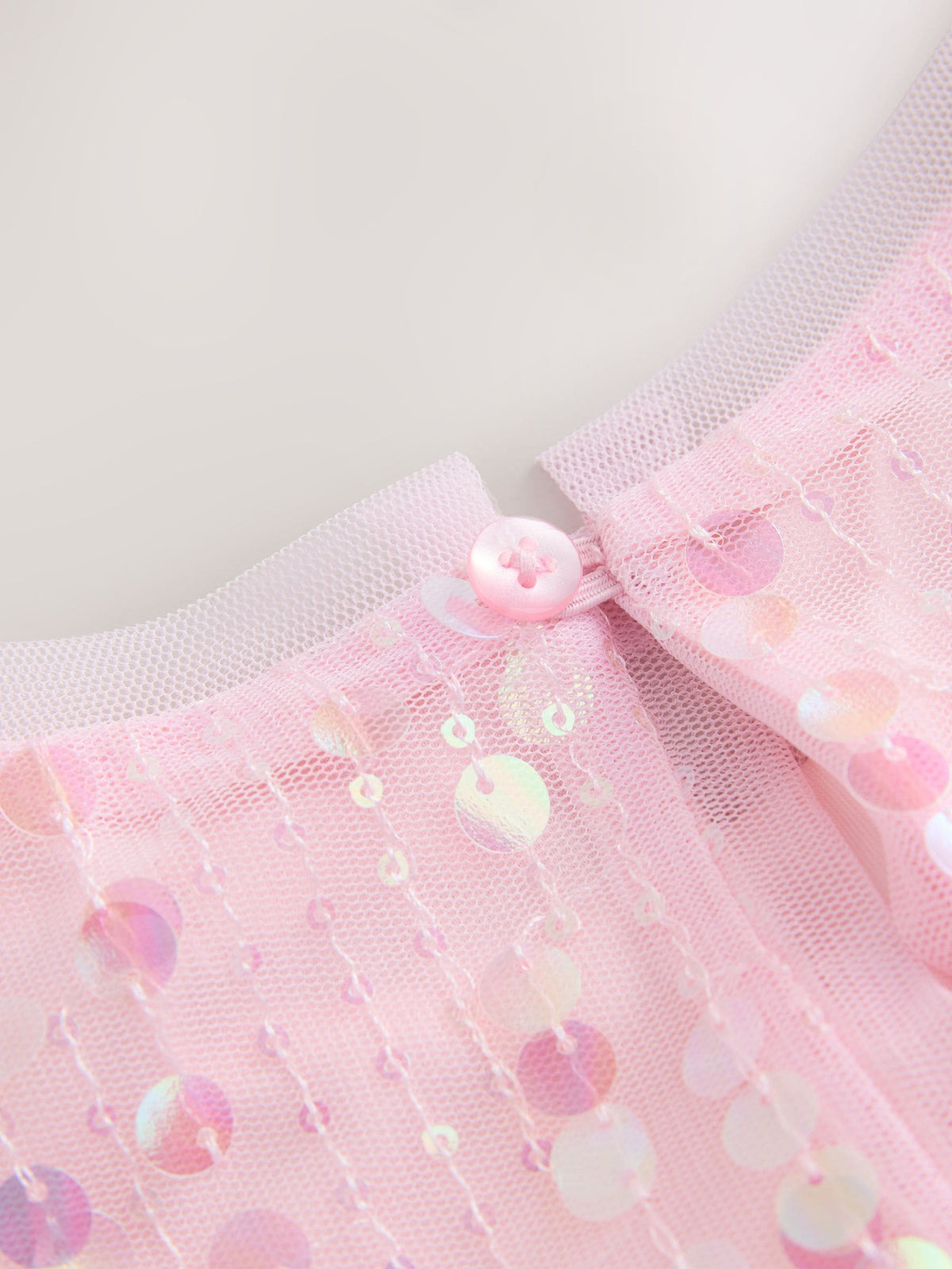 Pink Angel Sleeve Sequin Peplum Party Dress (3-16yrs)