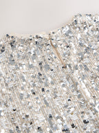 Silver Sequin Top and Rara Skirt Set (3-16yrs)