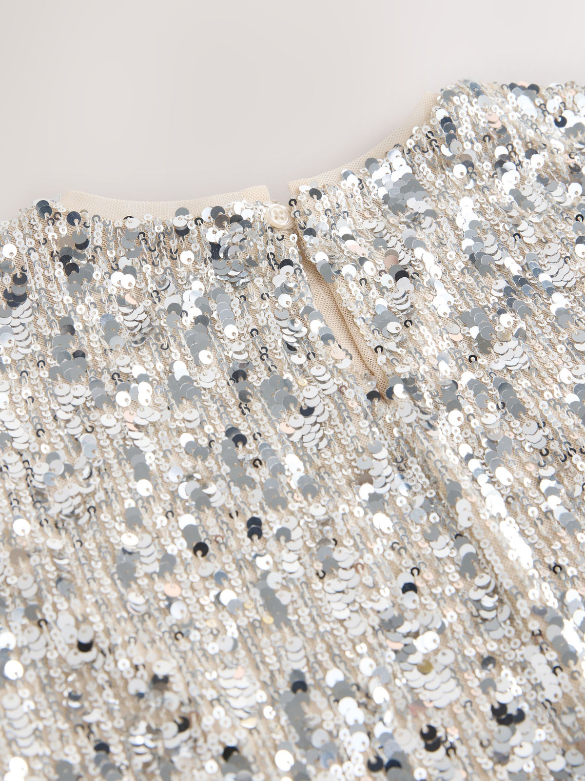 Silver Sequin Top and Rara Skirt Set (3-16yrs)