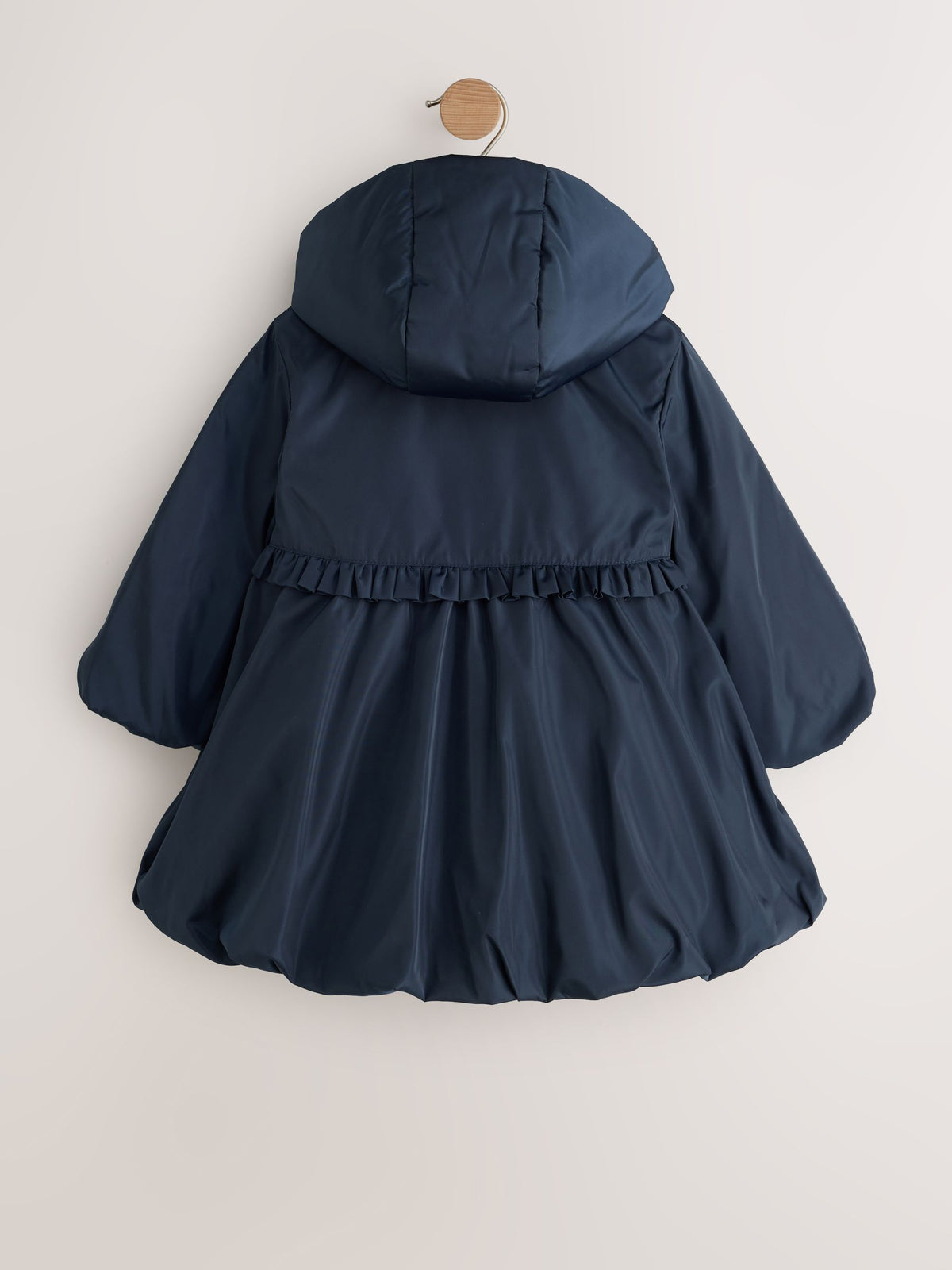 Navy Blue Shower Resistant Faux Fur Collar Padded Coat (3mths-7yrs)