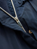 Navy Blue Shower Resistant Faux Fur Collar Padded Coat (3mths-7yrs)