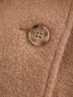 Camel Brown Faux Fur Collar Hooded Coat (3mths-7yrs)