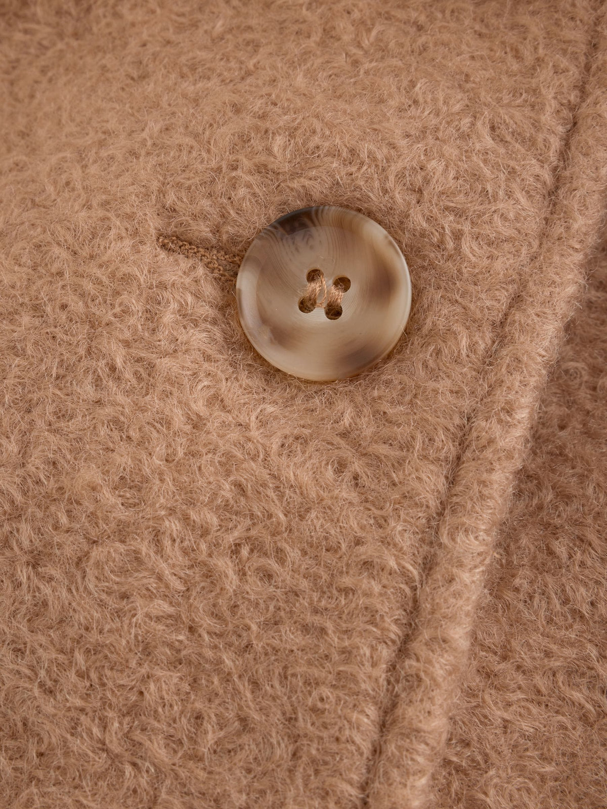 Camel Brown Faux Fur Collar Hooded Coat (3mths-7yrs)