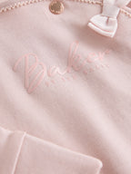 Baker by Ted Baker Pale Pink Cotton Printed Sleepsuits 3 Pack
