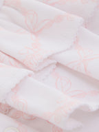 Baker by Ted Baker White/Pink Peplum Frill Sleepsuit & Hat Set