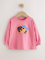Navy Ladybird Long Sleeve T-Shirts 4 Pack (3mths-7yrs)