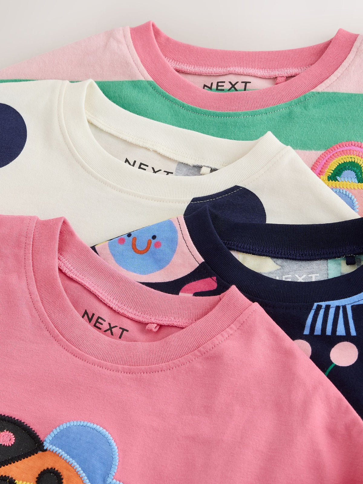 Navy Ladybird Long Sleeve T-Shirts 4 Pack (3mths-7yrs)