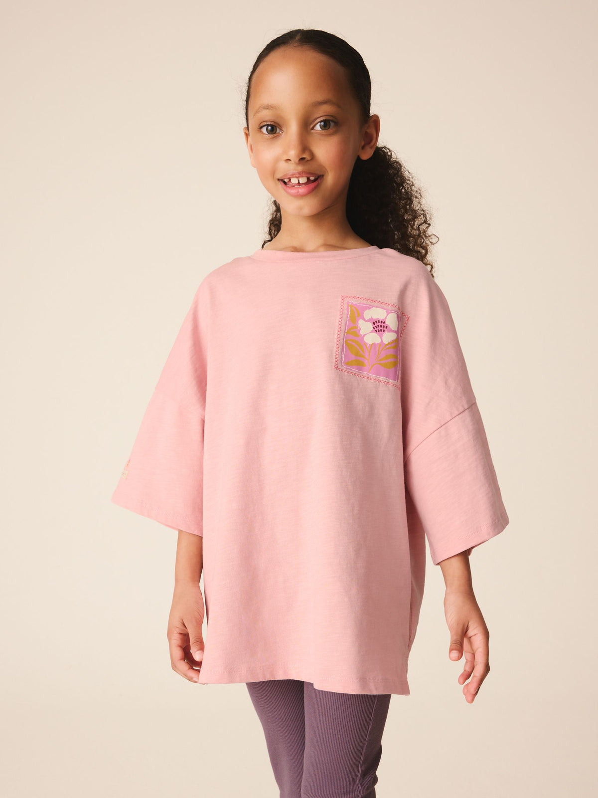Pink Graphic T-Shirt and Kick Flare Set (3-16yrs)
