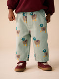 Green Duck Pull On Wide Trousers (3mths-7yrs)