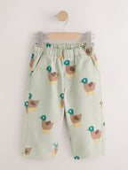Green Duck Pull On Wide Trousers (3mths-7yrs)