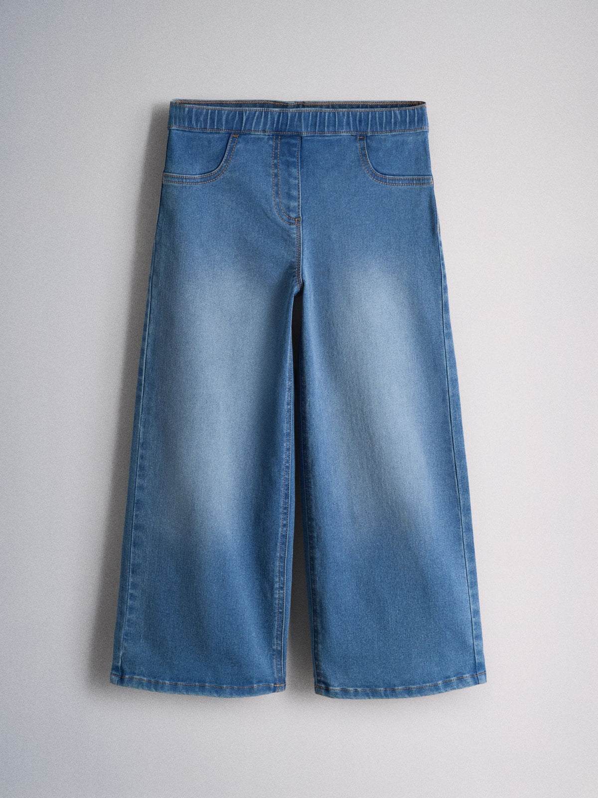 The Set Wide Leg Pull On Jeggings 3 Pack Dark Blue/Mid Blue/Black Denim