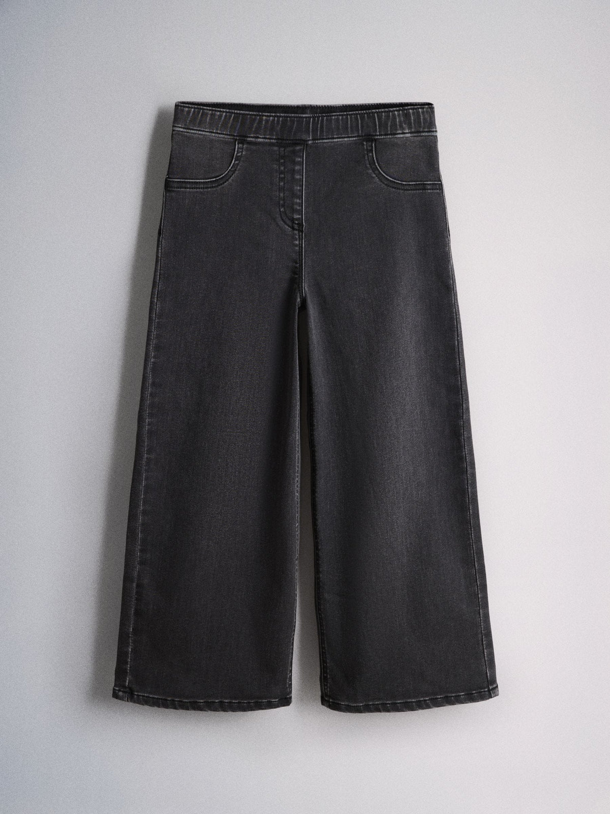 The Set Wide Leg Pull On Jeggings 3 Pack Dark Blue/Mid Blue/Black Denim