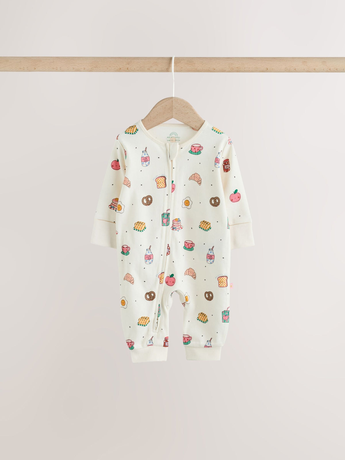 Bright Brunch Two Way Zip Baby Sleepsuits 3 Pack (0mths-3yrs)