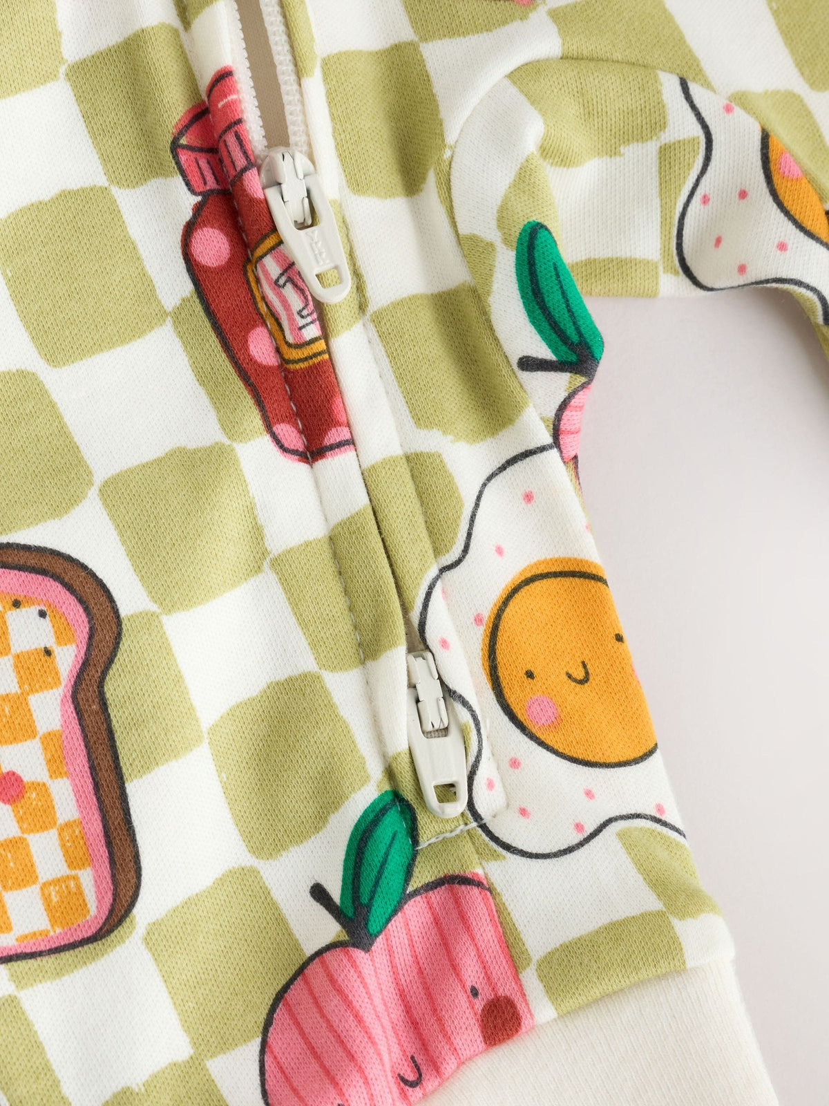 Bright Brunch Two Way Zip Baby Sleepsuits 3 Pack (0mths-3yrs)