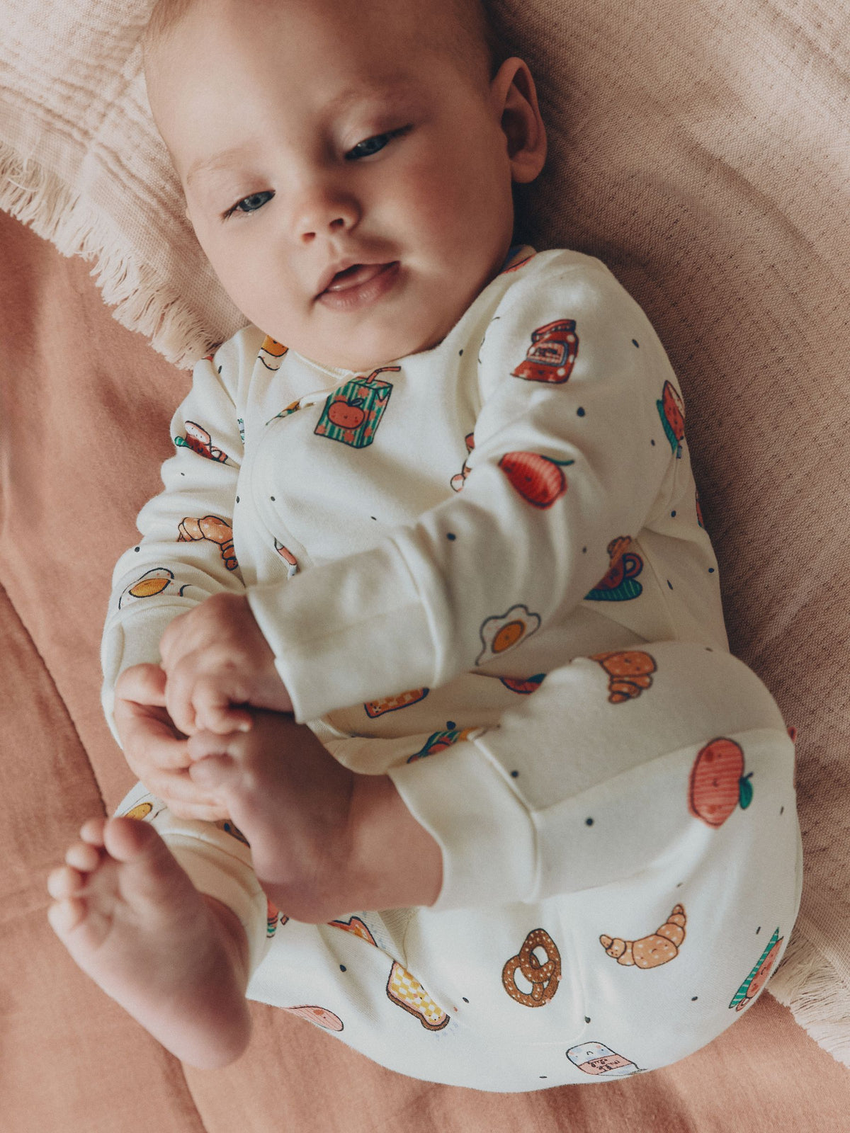 Bright Brunch Two Way Zip Baby Sleepsuits 3 Pack (0mths-3yrs)