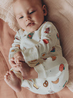 Bright Brunch Two Way Zip Baby Sleepsuits 3 Pack (0mths-3yrs)