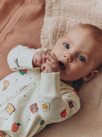 Bright Brunch Two Way Zip Baby Sleepsuits 3 Pack (0mths-3yrs)