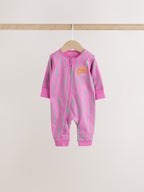 Bright Brunch Two Way Zip Baby Sleepsuits 3 Pack (0mths-3yrs)