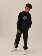 Black Gamer Regular Fit Print Hoodie Joggers Set (3-16yrs)