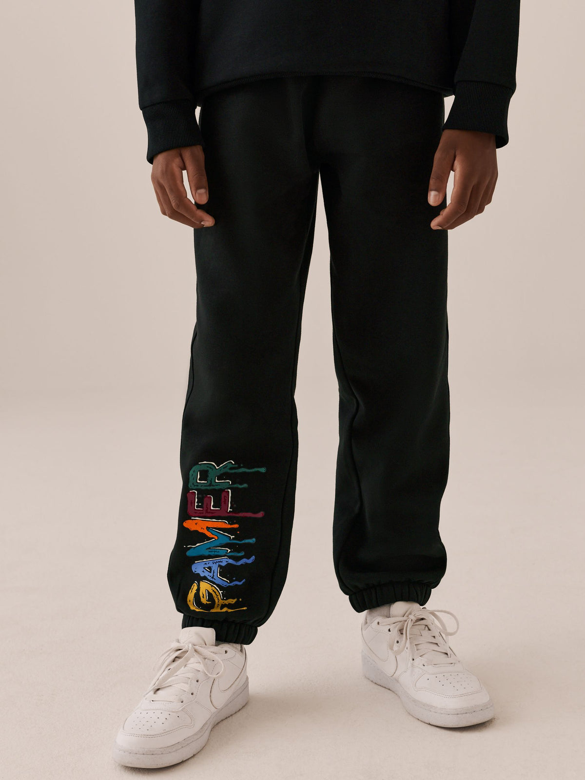 Black Gamer Regular Fit Print Hoodie Joggers Set (3-16yrs)