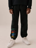 Black Gamer Regular Fit Print Hoodie Joggers Set (3-16yrs)