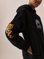 Black Gamer Regular Fit Print Hoodie Joggers Set (3-16yrs)