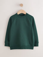 Green Crew Neck School Sweater 2 Pack (3-16yrs)