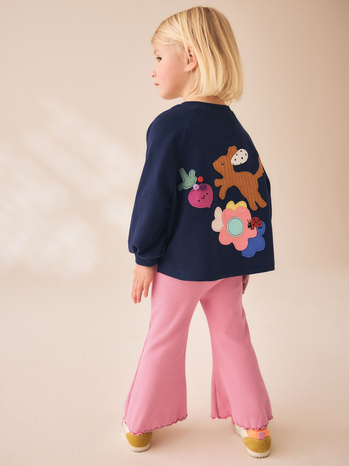 Navy Dog Long Sleeve Top and Leggings Set (3mths-7yrs)