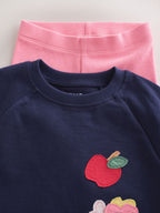 Navy Dog Long Sleeve Top and Leggings Set (3mths-7yrs)