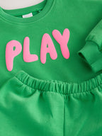 Green Play Crew Neck Sweatshirt & Joggers Set (3mths-7yrs)