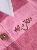 Pink Stripe Collared Jersey Baby Romper (0mths-2yrs)