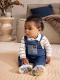 Blue Denim Baby Dungarees and Polo Bodysuit Set (0mths-3yrs)