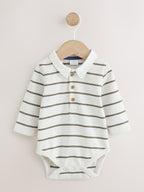 Blue Denim Baby Dungarees and Polo Bodysuit Set (0mths-3yrs)